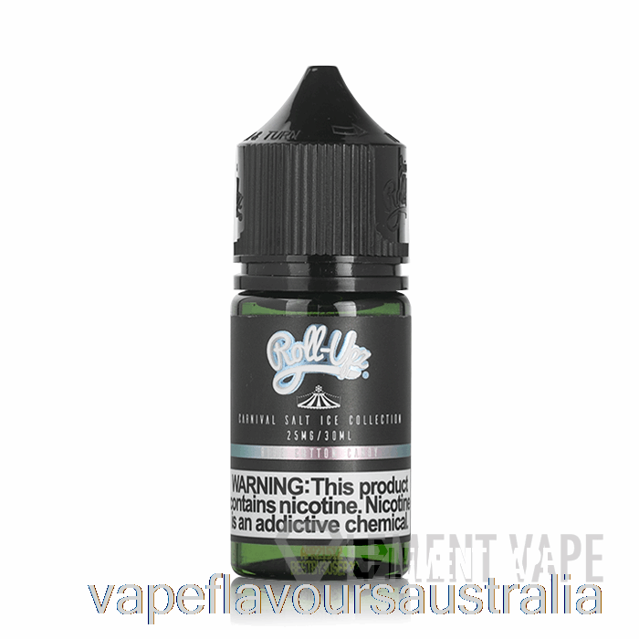 Vape Australia ICE Blue Cotton Candy SALT - Carnival - Juice Roll Upz - 30mL 25mg